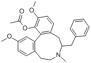 CAS#: 79989-25-6， (-)-6,7,8,9-Tetrahydro-2,12-Dimethoxy-7-Methyl-6-(Phenylmethyl)-5H-Dibenz(d,f)Azonin-1-Ol Acetate (Ester)