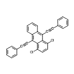CAS#: 80034-19-1， 1,4-dichloro-9,10-bis(2-phenylethynyl)anthracene