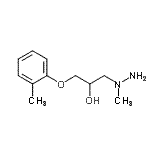 CAS 登录号：800378-73-8， 1-(1-甲基肼基)-3-(2-甲基苯氧基)-2-丙醇