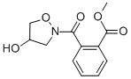 structure of CAS# 80041-99-2, Methyl 2-([4-Hydroxydihydro-2(3H)-Isoxazolyl]Carbonyl)Benzenecarboxylate;Methyl 2-[(4R)-4-Hydroxyisoxazolidine-2-Carbonyl]Benzoate;2-[[(4R)-4-Hydroxy-2-Isoxazolidinyl]-Oxomethyl]Benzoic Acid Methyl Ester;2-[(4R)-4-Hydroxyisoxazolidine-2-Carbonyl]Benzoic Acid Methyl Ester