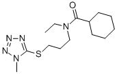 CAS#: 80085-38-7, 1-Methyl-5-(3-(N-Ethyl-N-Cyclohexylcarbonylamino)Propyl)Thio-1,2,3,4-Tetrazole