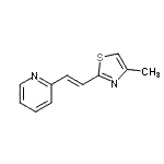 CAS#: 801162-58-3， 2-[(E)-2-(4-Methyl-1,3-thiazol-2-yl)vinyl]pyridine