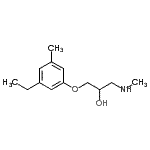 CAS#: 801172-04-3， 1-(3-Ethyl-5-methylphenoxy)-3-(methylamino)-2-propanol