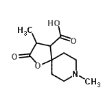 CAS#: 801205-46-9， 3,8-Dimethyl-2-oxo-1-oxa-8-azaspiro[4.5]decane-4-carboxylic acid