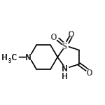 CAS#: 801213-04-7， 8-Methyl-1-thia-4,8-diazaspiro[4.5]decan-3-one 1,1-dioxide
