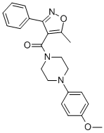 CAS#: 801224-44-2， [4-(4-Methoxyphenyl)-1-Piperazinyl](5-Methyl-3-Phenyl-4-Isoxazolyl)-Methanone