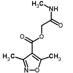CAS#: 801256-79-1， 2-(Methylamino)-2-oxoethyl 3,5-dimethyl-1,2-oxazole-4-carboxylate