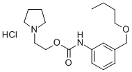 CAS 登录号：80171-64-8， 2-(1-吡咯烷基)乙基 3-(丁氧基甲基)苯胺基甲酸酯盐酸盐