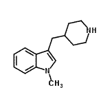 CAS#: 801979-86-2， 1-Methyl-3-(4-piperidinylmethyl)-1H-indole