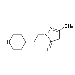 CAS#: 801990-03-4， 5-Methyl-2-[2-(4-piperidinyl)ethyl]-2,4-dihydro-3H-pyrazol-3-one