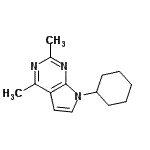 CAS#: 801996-84-9， 7-Cyclohexyl-2,4-dimethyl-7H-pyrrolo[2,3-d]pyrimidine
