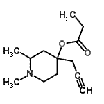 CAS#: 802003-12-9， 1,2-Dimethyl-4-(2-propyn-1-yl)-4-piperidinyl propionate