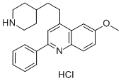 CAS#: 80221-73-4， 6-Methoxy-2-Phenyl-4-(2-(4-Piperidinyl)Ethyl)Quinoline Monohydrochloride