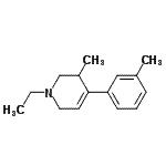 CAS#: 802270-14-0， 1-Ethyl-3-methyl-4-(3-methylphenyl)-1,2,3,6-tetrahydropyridine