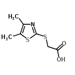 CAS#: 802274-42-6， [(4,5-Dimethyl-1,3-thiazol-2-yl)sulfanyl]acetic acid