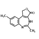 CAS#: 802306-25-8， 5,9-Dimethyl-1,4-dihydro-3H-furo[3,4-d][1,3]benzodiazepin-3-one