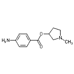 CAS#: 802324-32-9， 1-Methyl-3-pyrrolidinyl 4-aminobenzoate