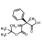 structure of CAS# 802541-88-4, (2S)-2-({[(2-Methyl-2-propanyl)oxy]carbonyl}amino)-2-phenylpropanoic acid;(S)-2-(tert-butoxycarbonylamino)-2-phenylpropanoic acid