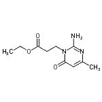 CAS#: 802580-43-4， Ethyl 3-(2-amino-4-methyl-6-oxo-1(6H)-pyrimidinyl)propanoate