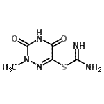 CAS#: 802581-55-1， 2-Methyl-3,5-dioxo-2,3,4,5-tetrahydro-1,2,4-triazin-6-yl carbamimidothioate