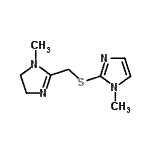 CAS#: 802615-48-1， 1-Methyl-2-{[(1-methyl-4,5-dihydro-1H-imidazol-2-yl)methyl]sulfanyl}-1H-imidazole