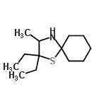 CAS#: 802823-19-4， 2,2-Diethyl-3-methyl-1-thia-4-azaspiro[4.5]decane