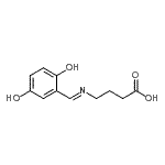 CAS#: 802826-19-3， 4-[(E)-(2,5-Dihydroxybenzylidene)amino]butanoic acid