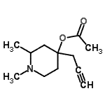 CAS#: 802853-11-8， 1,2-Dimethyl-4-(2-propyn-1-yl)-4-piperidinyl acetate