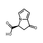 CAS#: 80314-88-1， (3S)-1-Oxo-2,3-dihydro-1H-pyrrolizine-3-carboxylic acid