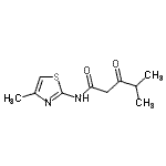 CAS#: 803724-69-8， 4-Methyl-N-(4-methyl-1,3-thiazol-2-yl)-3-oxopentanamide