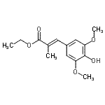 CAS#: 803745-53-1， Ethyl (2E)-3-(4-hydroxy-3,5-dimethoxyphenyl)-2-methylacrylate
