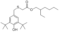 CAS#: 80387-97-9， 2-Ethylhexyl [[[3,5-Bis(1,1-Dimethylethyl)-4-Hydroxyphenyl]Methyl]Thio]Acetate