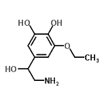 CAS#: 804427-11-0， 5-(2-Amino-1-hydroxyethyl)-3-ethoxy-1,2-benzenediol