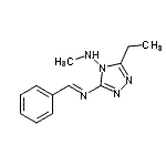 CAS#: 804440-26-4， 3-[(E)-Benzylideneamino]-5-ethyl-N-methyl-4H-1,2,4-triazol-4-amine