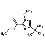 CAS#: 804557-33-3， Ethyl 1-ethyl-3-(2-methyl-2-propanyl)-1H-1,2,4-triazole-5-carboxylate