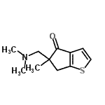 CAS#: 805185-41-5， 5-[(Dimethylamino)methyl]-5-methyl-5,6-dihydro-4H-cyclopenta[b]thiophen-4-one