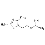CAS#: 806618-32-6， 2-(2-Amino-4-methyl-1,3-thiazol-5-yl)ethyl carbamimidothioate