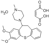 CAS#: 80709-64-4, 1-(10,11-Dihydro-7,8-Dimethoxydibenzo(b,f)Thiepin-10-Yl)-4-Methylpiperazine Maleate Hydrate