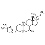 CAS#: 80724-93-2， (3R,5R,7S,10S,13R,17R)-17-[(2R)-2-Butanyl]-3-(4,4-dimethyl-4,5-dihydro-1,3-oxazol-2-yl)-10,13-dimethylhexadecahydro-1H-cyclopenta[a]phenanthrene-3,7-diol
