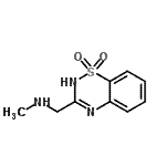 CAS#: 807283-74-5， 1-(1,1-Dioxido-2H-1,2,4-benzothiadiazin-3-yl)-N-methylmethanamine