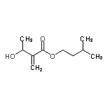 CAS#: 80758-69-6， 3-Methylbutyl 3-hydroxy-2-methylenebutanoate