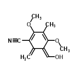 CAS#: 807628-88-2， (5Z)-5-(Hydroxymethylene)-2,4-dimethoxy-3-methyl-6-methylene-1,3-cyclohexadiene-1-carbonitrile
