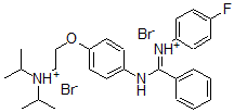 CAS#: 80785-17-7， 2-[4-[[(4-Fluorophenyl)Azaniumylidene-Phenyl-Methyl]Amino]Phenoxy]Ethyl-Dipropan-2-Yl-Azanium Dibromide
