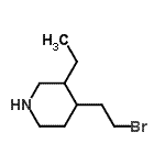 CAS 登录号：808100-55-2， 4-(2-溴乙基)-3-乙基哌啶