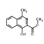 CAS#: 808118-20-9， Methyl 4-hydroxy-1-methyl-3-isoquinolinecarboxylate