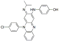 CAS 登录号：80832-46-8， 3-(4-羟基苯胺基)-10-(4-氯苯基)-2,10-二氢-2-异丙基亚胺吩嗪