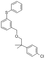 CAS#: 80843-67-0， 1-((2-(4-Chlorophenyl)-2-Methylpropoxy)Methyl)-3-(Phenylthio)Benzene