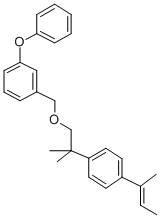 CAS#: 80854-12-2， 3-Phenoxybenzyl 2-(4-(2-Buten-2-Yl)Phenyl)-2-Methylpropyl Ether