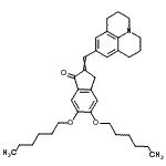 CAS#: 80867-04-5， 5,6-Bis(hexyloxy)-2-(2,3,6,7-tetrahydro-1H,5H-pyrido[3,2,1-ij]quinolin-9-ylmethylene)-1-indanone
