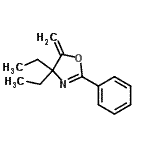 CAS#: 808737-53-3， 4,4-Diethyl-5-methylene-2-phenyl-4,5-dihydro-1,3-oxazole